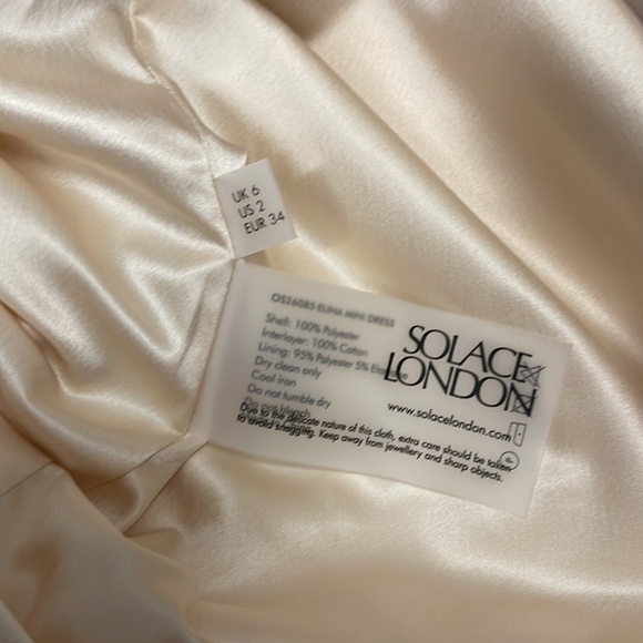 Solace London Elina Off-The-Shoulder Duchesse Satin Mini Dress - Picture 7 of 15